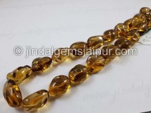 Honey Quartz Smooth Irregular Nuggets Beads